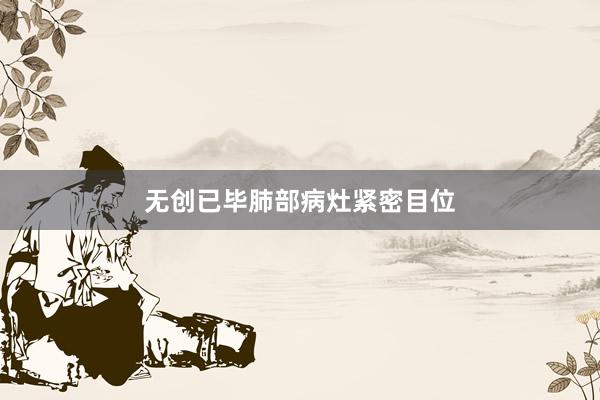 无创已毕肺部病灶紧密目位